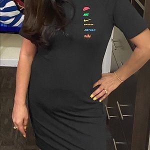 Black Nike dress - med - big Nike check on back of dress. Used once.